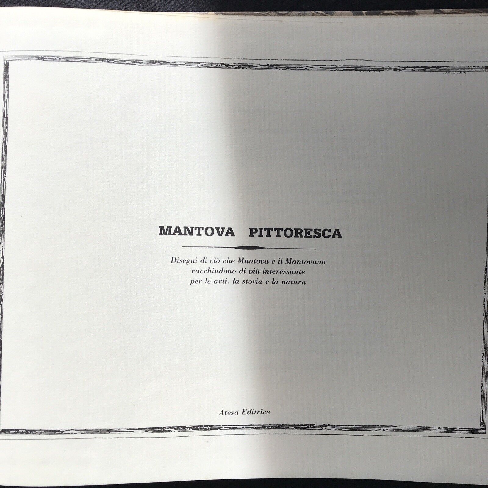 MANTOVA PITTORESCA - disegni di Mantova e Mantovano, Atesa editrice 1986