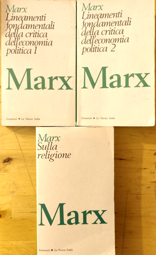 Marx - Lineamenti fondamentali critica dell'economia politica - Sulla Religione