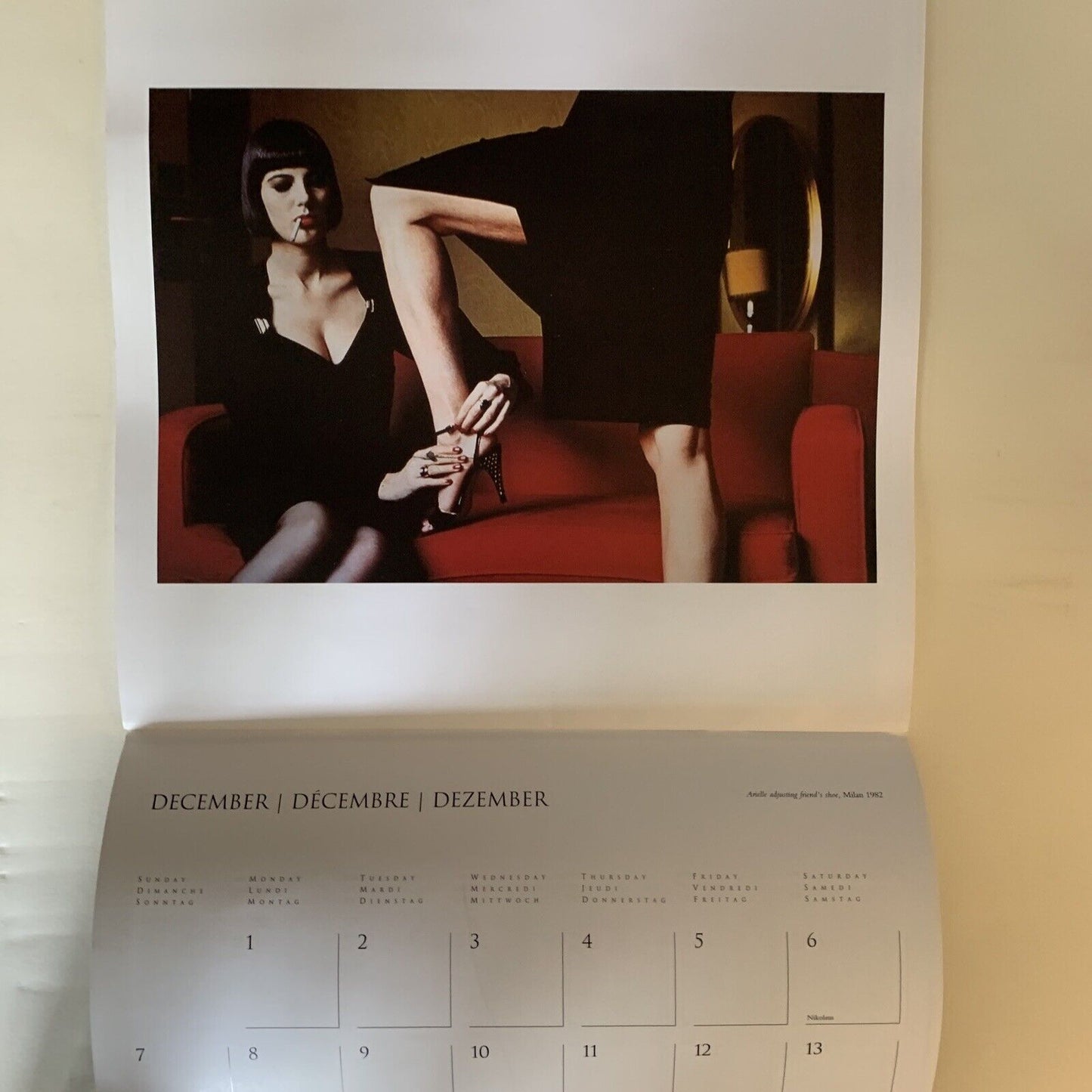 HELMUT NEWTON CALENDAR 1997 #