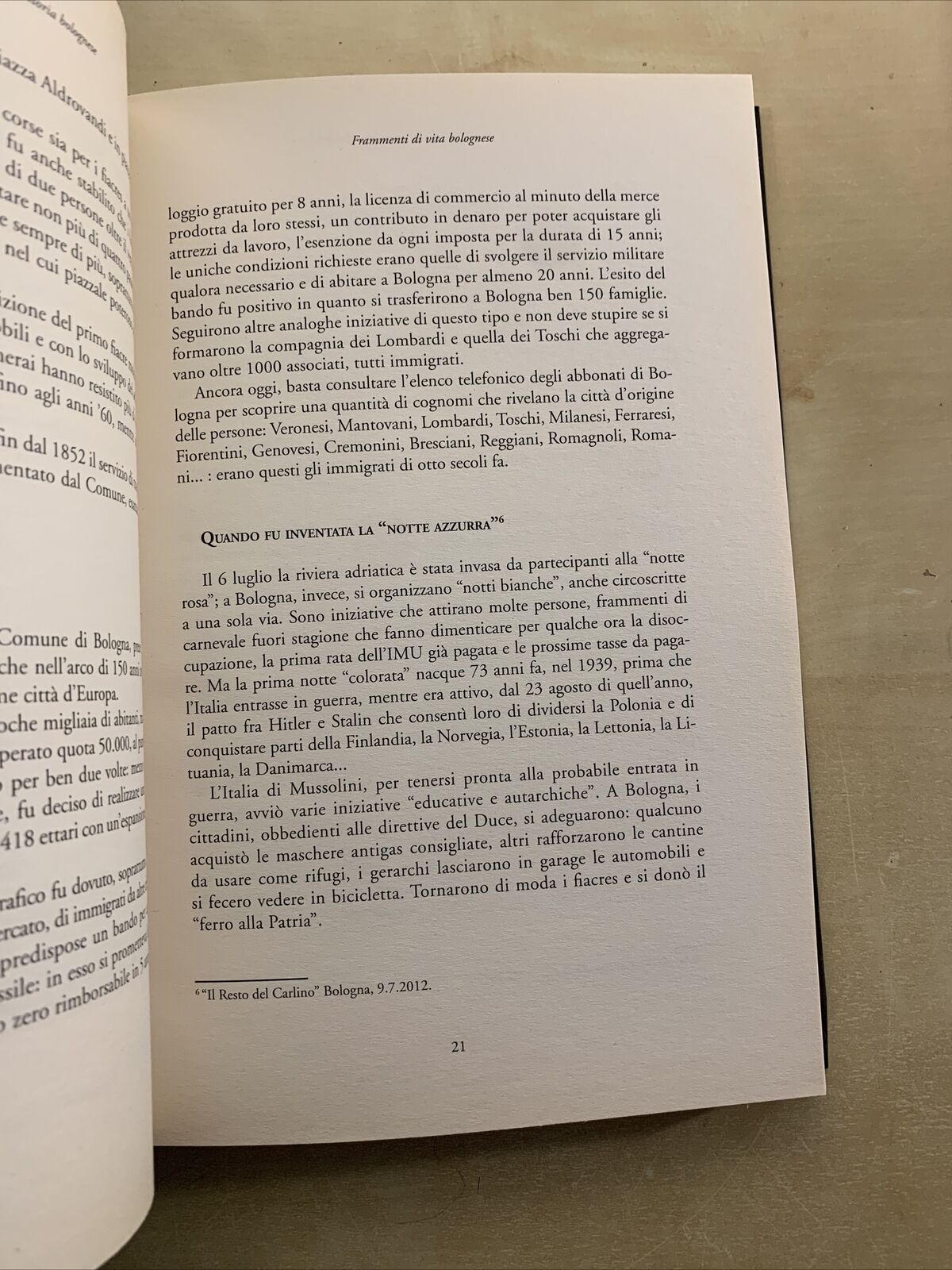 COSE D'ALTRI TEMPI - MARCO POLI. Frammenti di storia bolognese vol.3. Minerva #