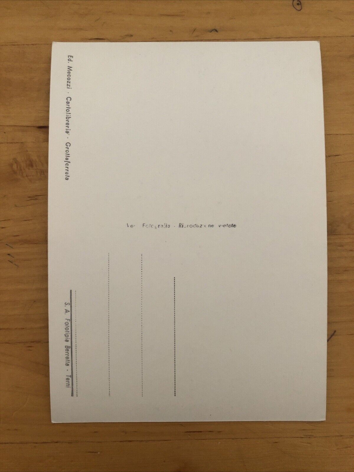 Cartolina Grottaferrata Abbazia, non viaggiata