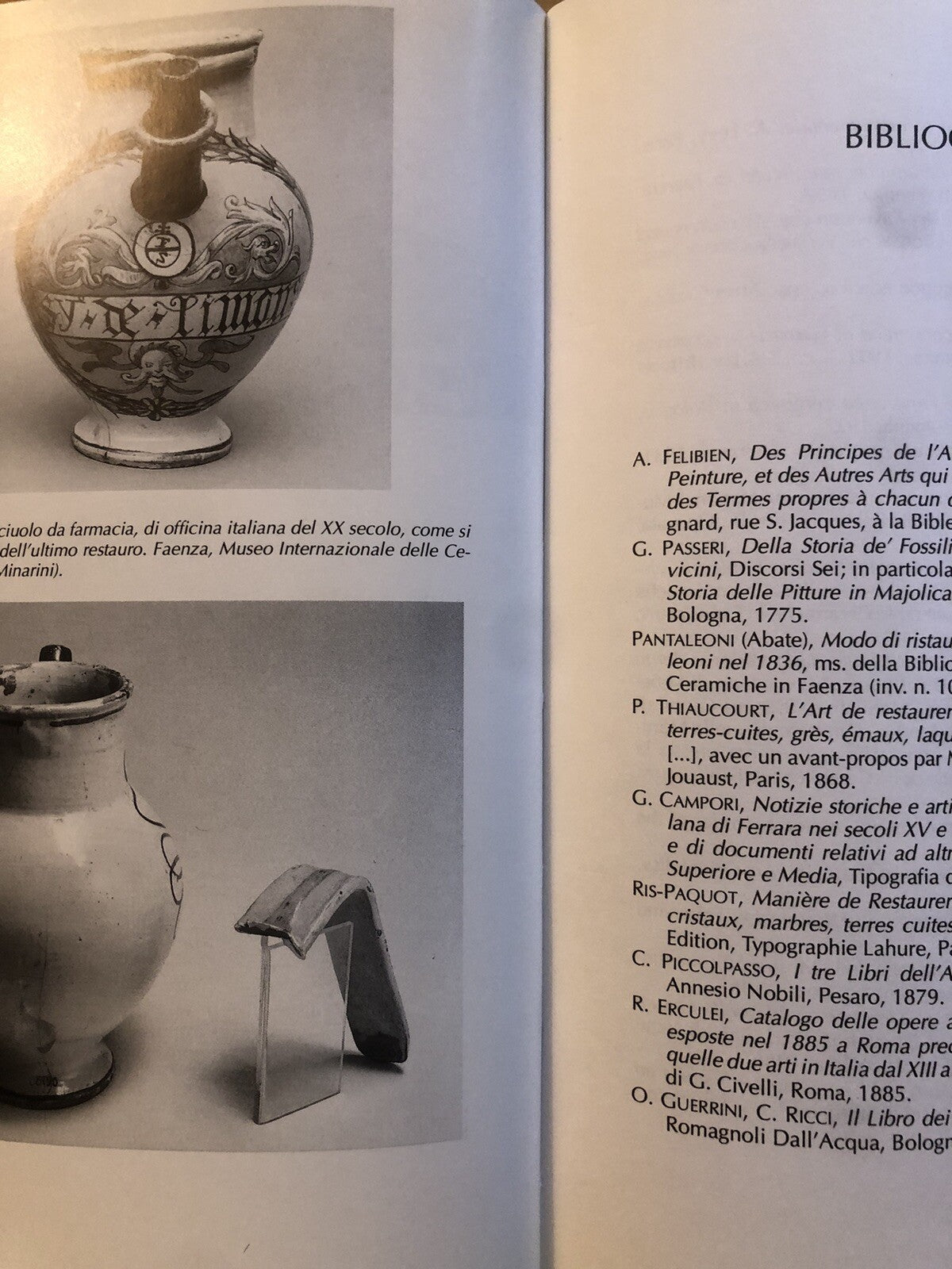 Il restauro della ceramica, Bruno Fabbri - Ravanelli. Nardini editore 1993