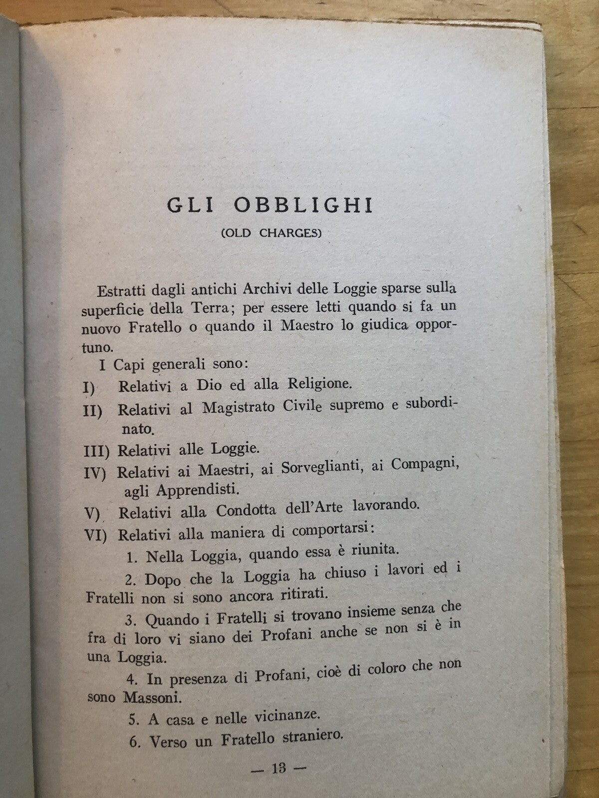 Le charte fondamentali della Universale massoneria di rito soczzese, Atanòr 1947