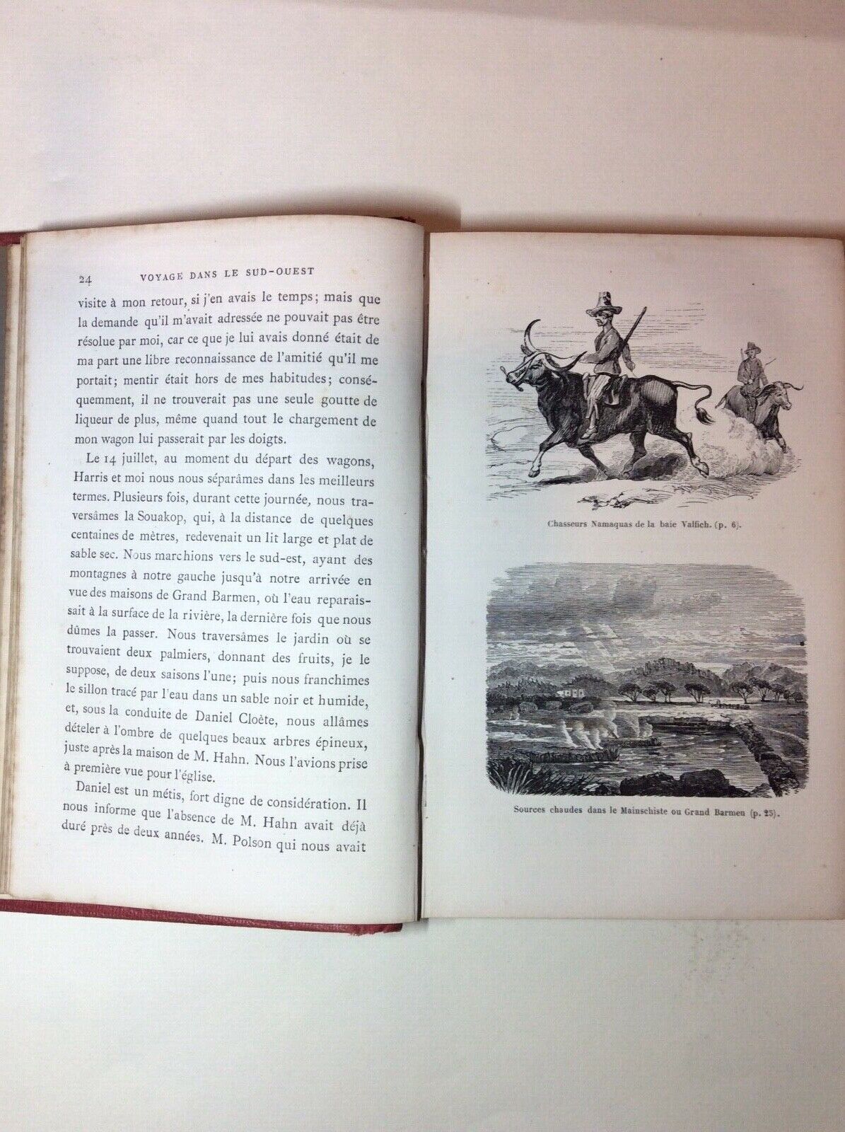VOYAGE DANS LE SUD-OUEST DE L'AFRIQUE  THOMAS BAINES  HACHETTE  1869 viaggi