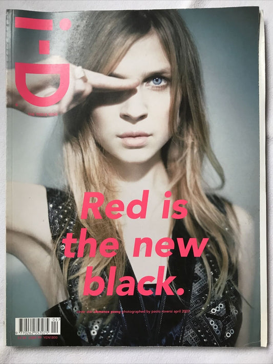i-D magazine fashion April 2007 cover Clémence Poesy Paolo Roversi 275 Clemence