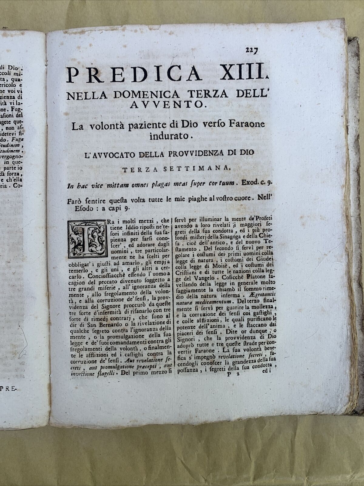 PREDICHE PER L’AVVENTO DEL M. R. P. NICCOLÒ DI DIJON Gaetano Travasa 1740 #