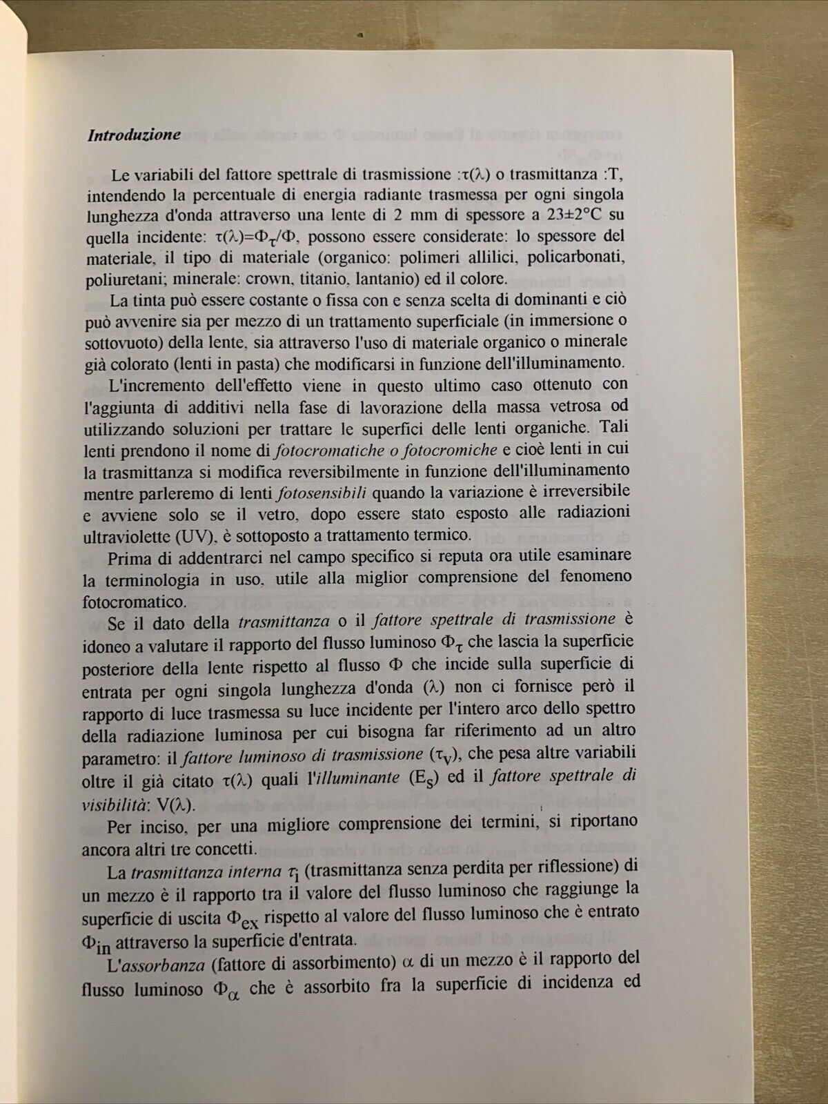 LENTI FOTOCROMATICHE - Nicola pescosolido, Luciano Ponte,