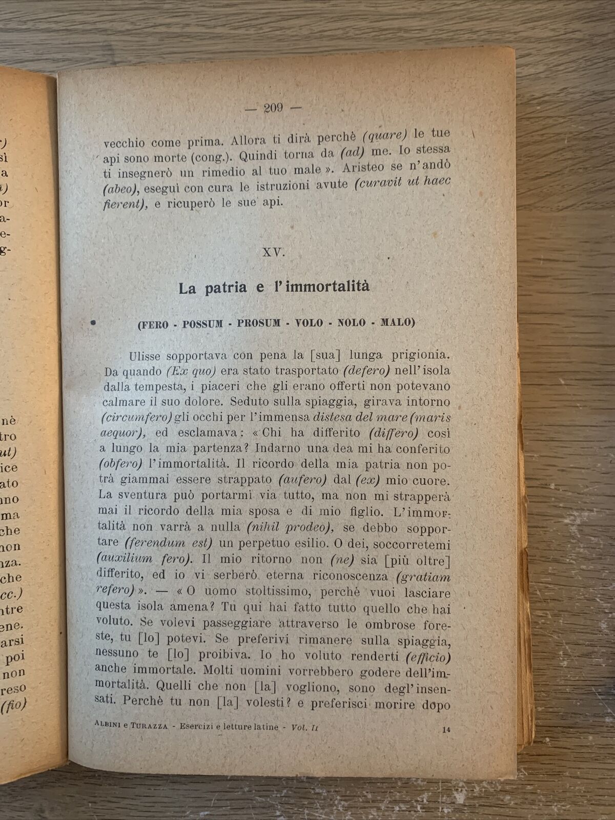 ESERCIZI E LETTURE LATINE parte seconda Eugenio Turazza 1922