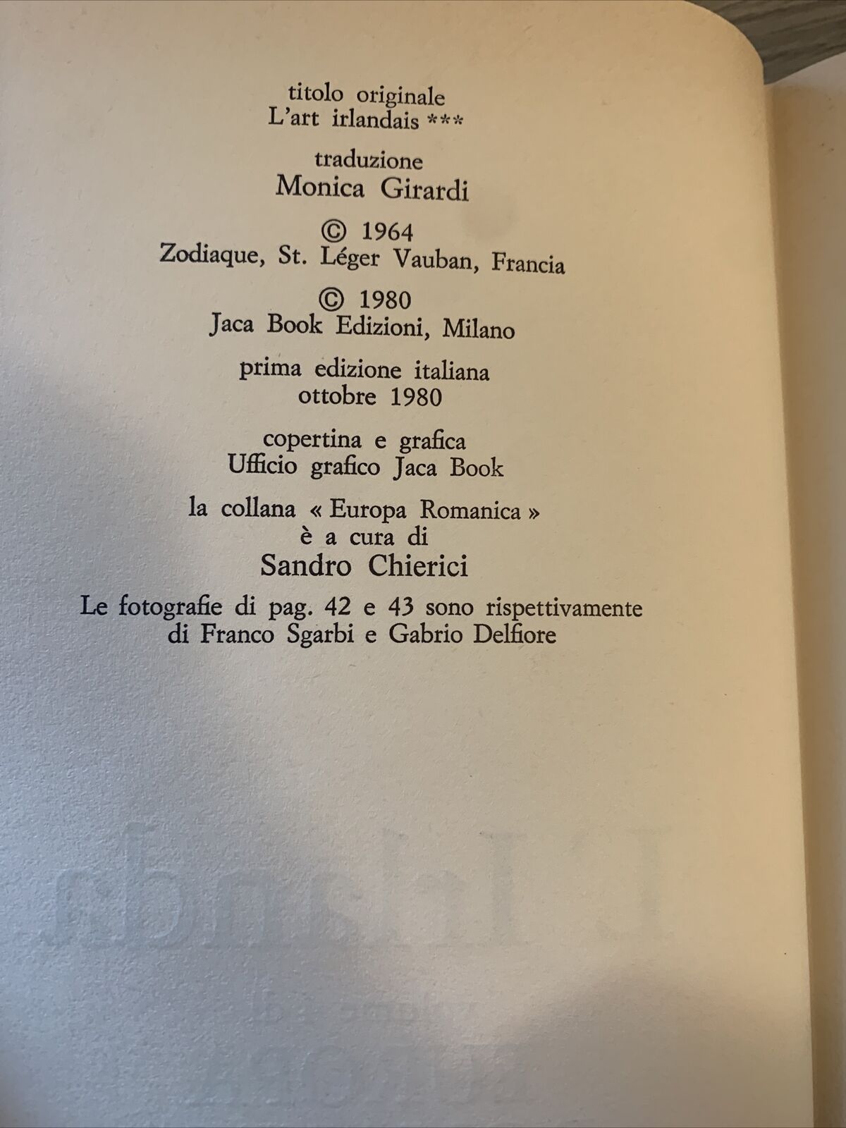 L'Irlanda - Jaca Book. Europa Romanica, Francoise Henry. 1980