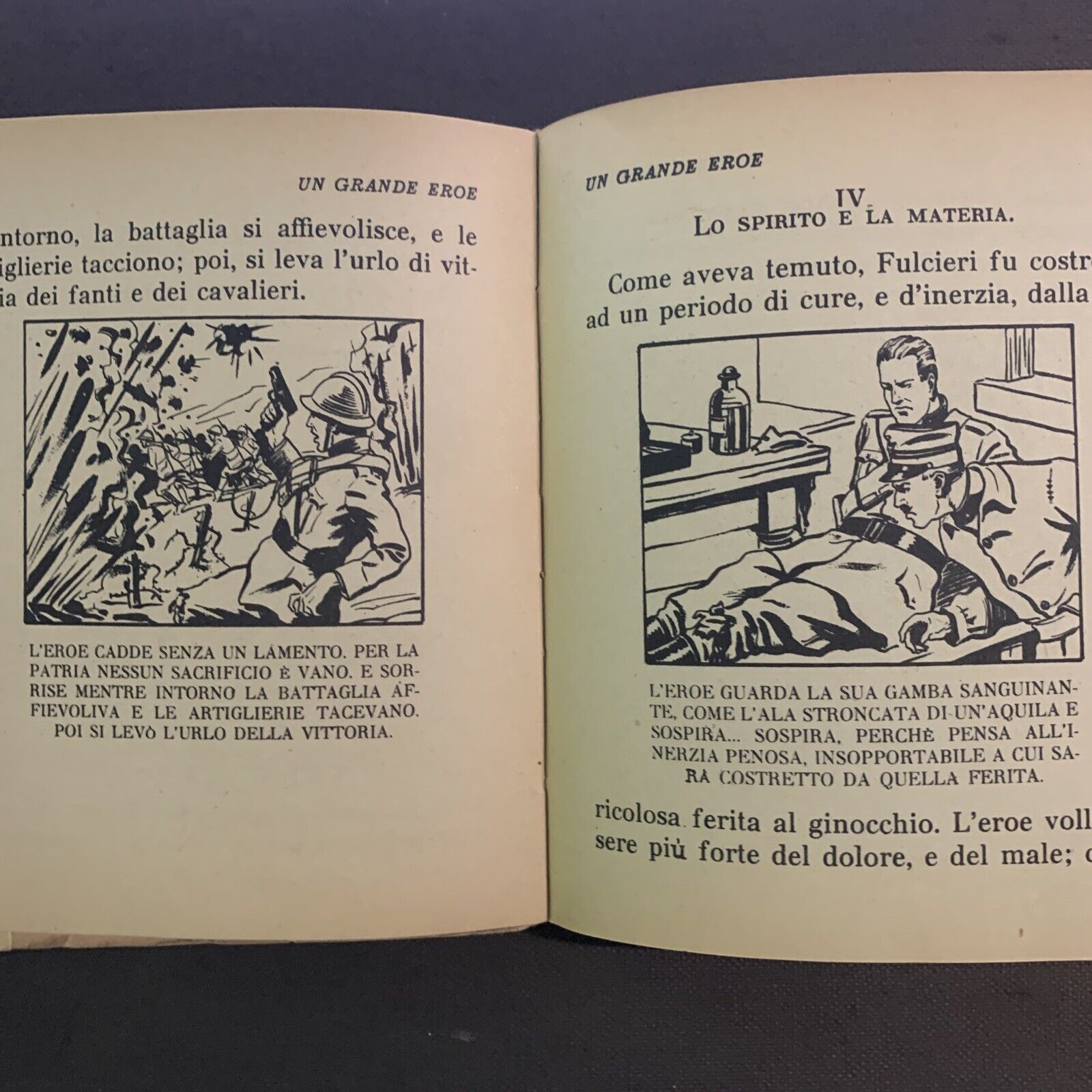UN GRANDE EROE. E. Ambrosi, Fulcieri Paolucci da Calboli, Carroccio 1937 #
