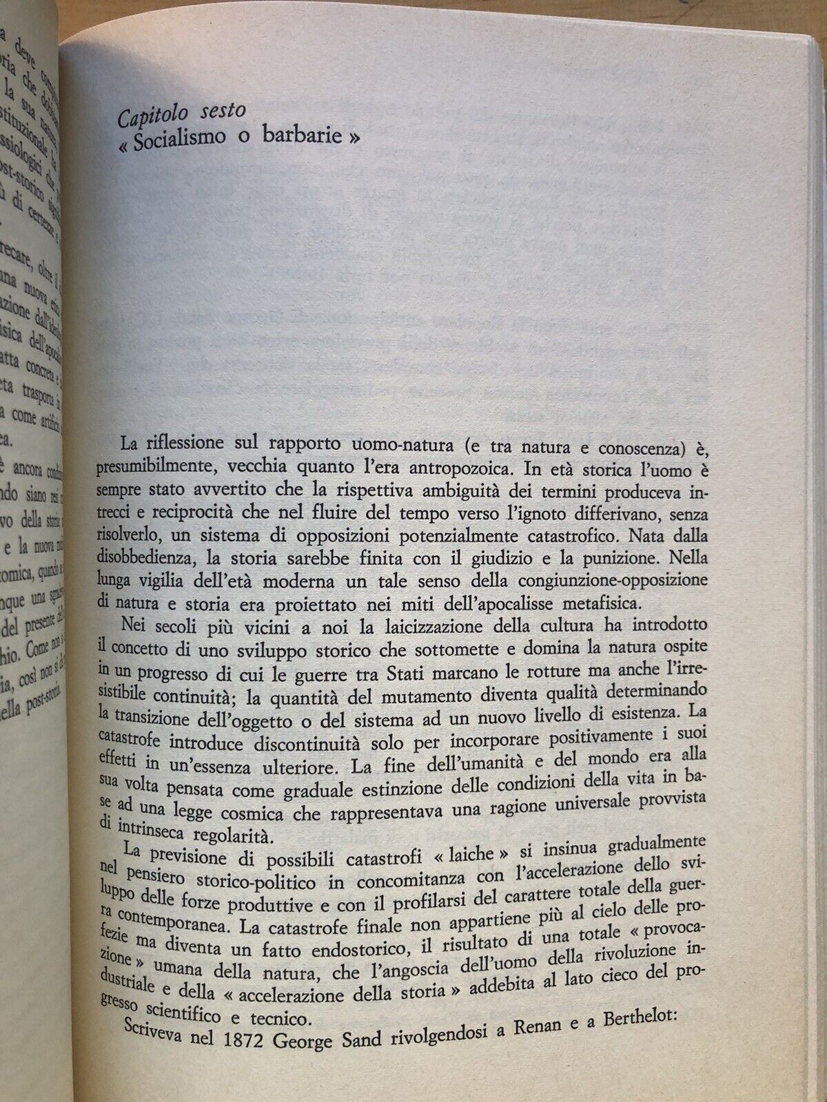 Storia e Catastrofe, Luigi Cortesi. Considerazioni sul rischio nucleare. Liguori
