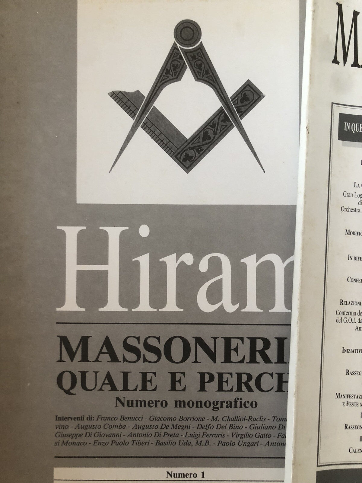 Massoneria oggi rivista del grande oriente d'Italia, 23 numeri 1993 - 1997