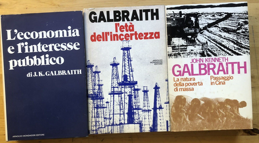 Galbraith John Kenneth, l'età dell'incertezza, l'economia e l'interesse pubblico