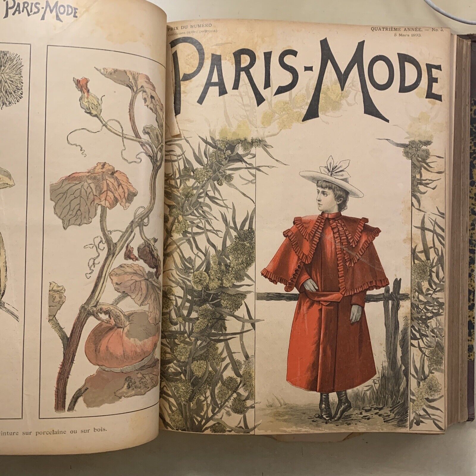 PARIS MODE antique french fashion magazine. Mode français 1893. 24 issues