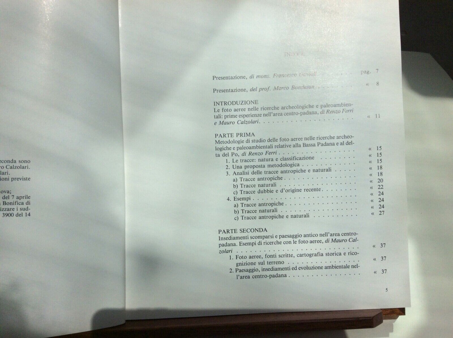 RENZO FERRI, M. CALZOLARI, RICERCHE ARCHEOLOGICHE E PALEOAMBIENTALI-FOTO AEREE