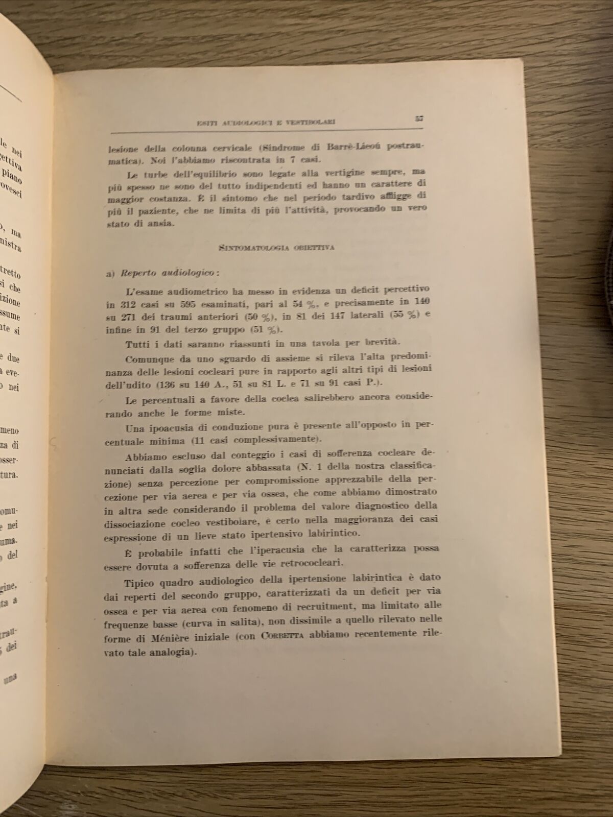 ESITI OTO NEURO OFTALMOLOGICI DEI TRAUMI CRANICI CHIUSI. BEFFA, GIORDANO, FERRAT