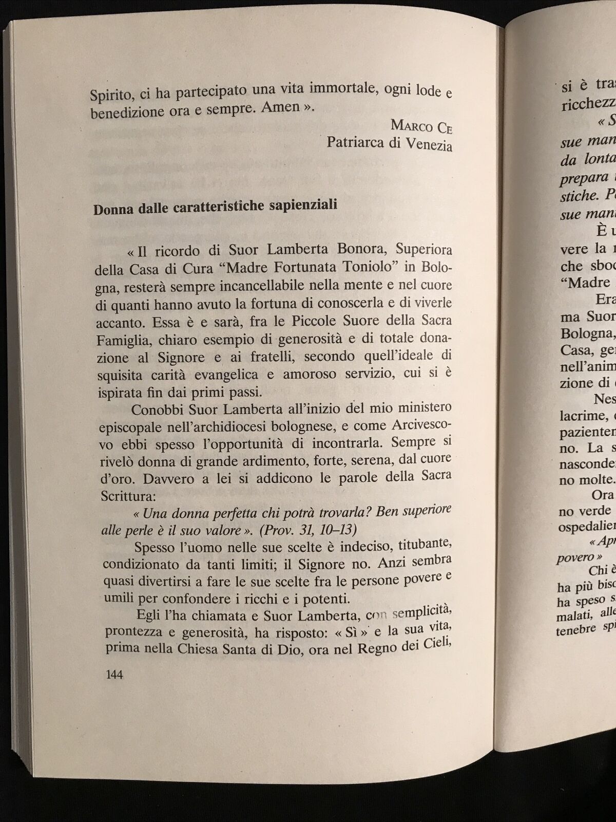 IL SORRISO DELLA CARITÀ Suor Lamberta Bonora, Francesco Molinari, La Salette ed.