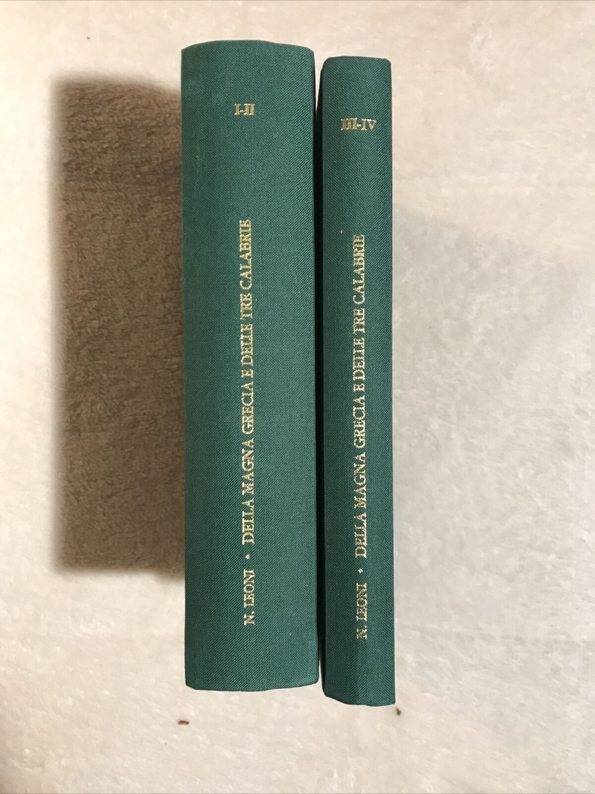DELLA MAGNA GRECIA E DELLE TRE CALABRIE - Nicola Leoni, A. Forni editore 2 VOLL#