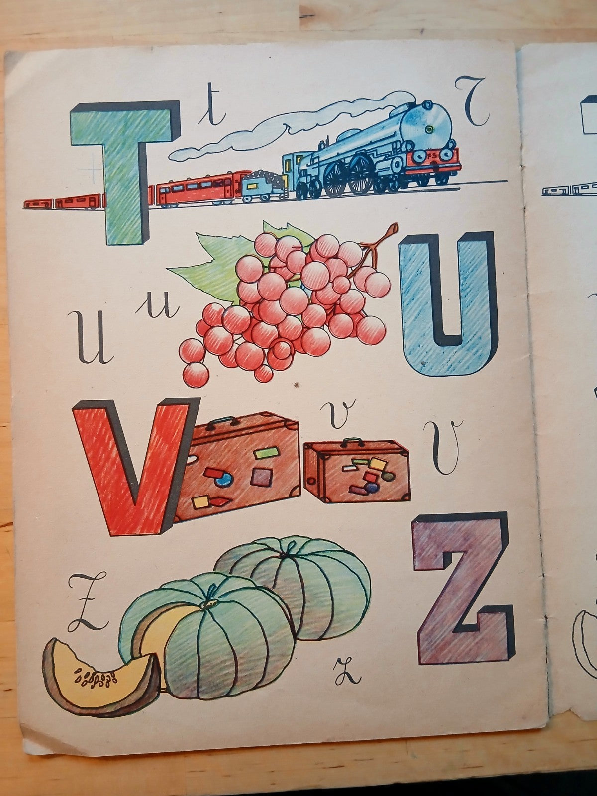ABC per dipingere n.1 - 1944 libro illustrato per bambini vintage