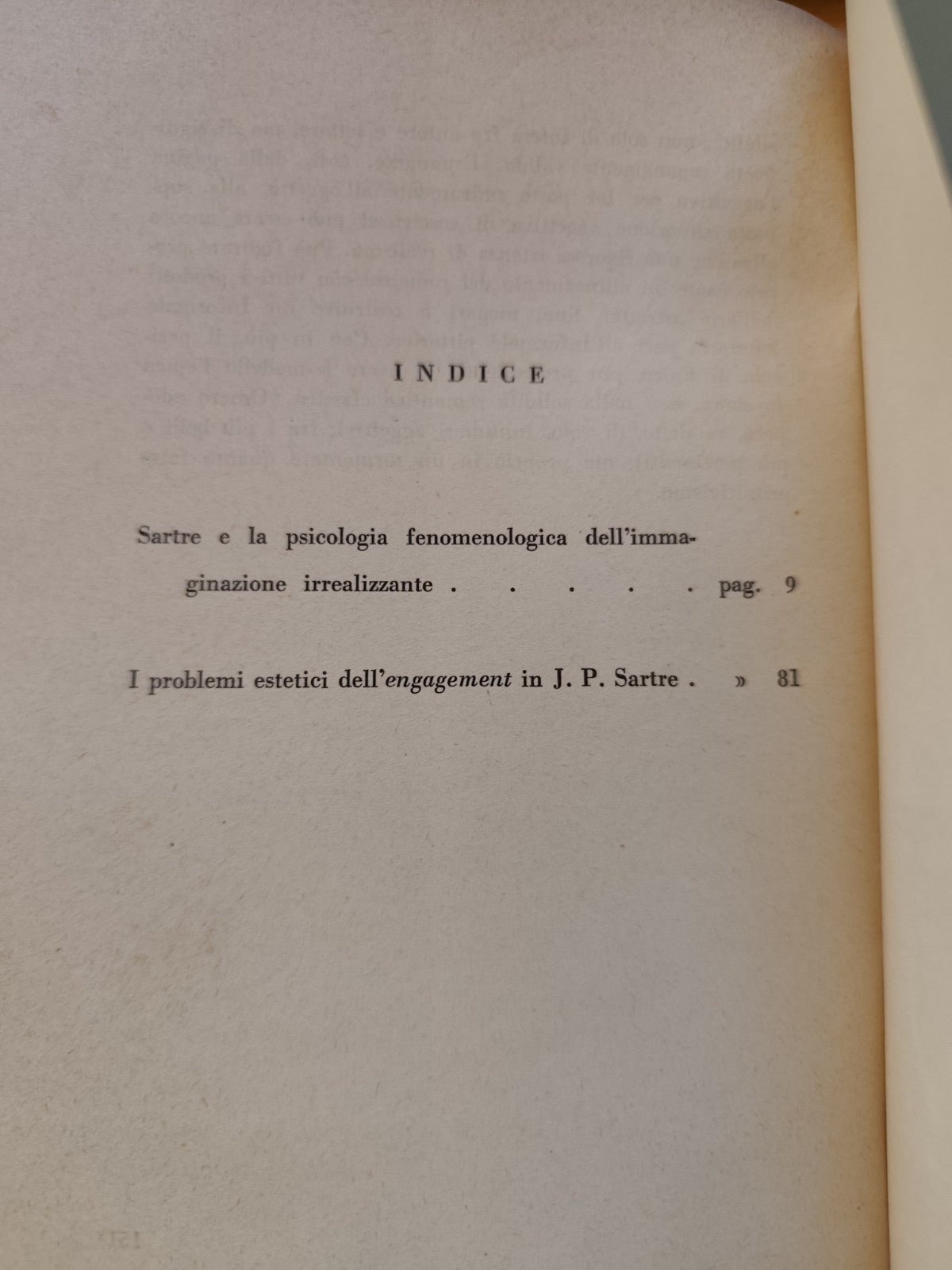 Studi su Sartre, Oreste Borrello. cultura Filosofica Cappelli 1964