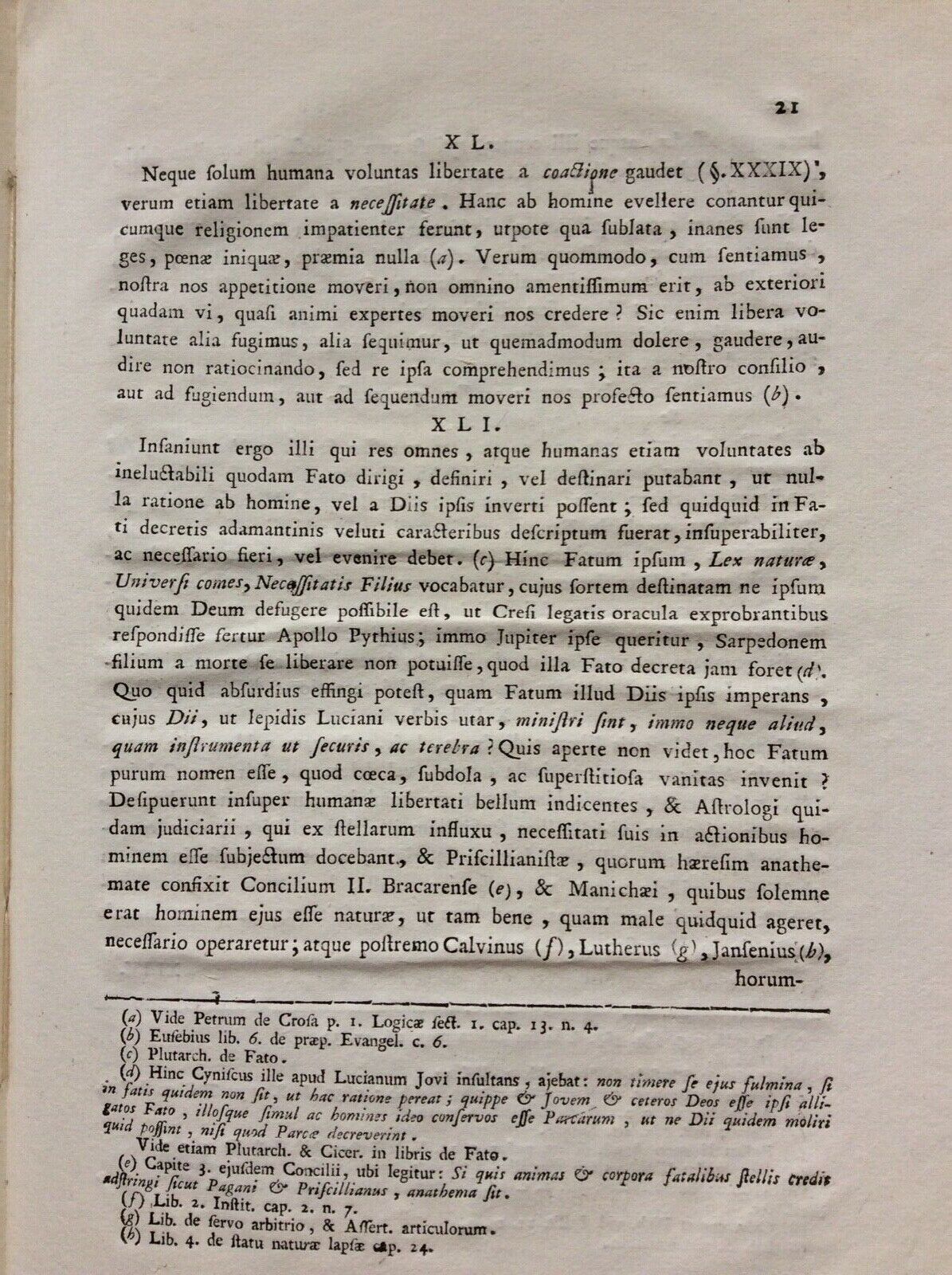 SETTECENTINA, THESES EX PSYCHOLOGIA. MARCO ANTONIO SARTORETTO. VERONAE MDCCLIX