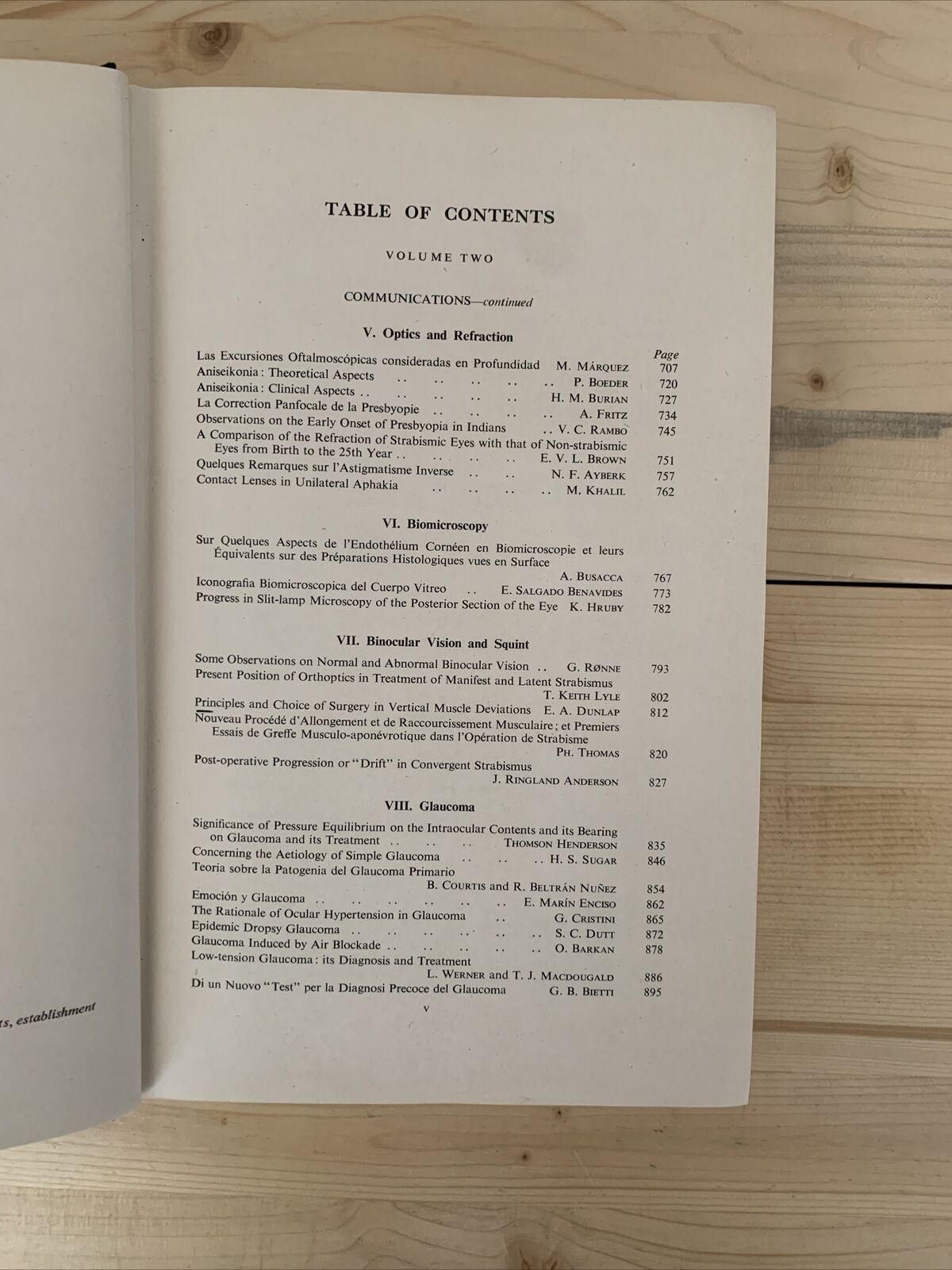 CONCILIUM OPHTHALMOLOGICUM XVI 1950 Britannia. Acta vol. II British Medical  #