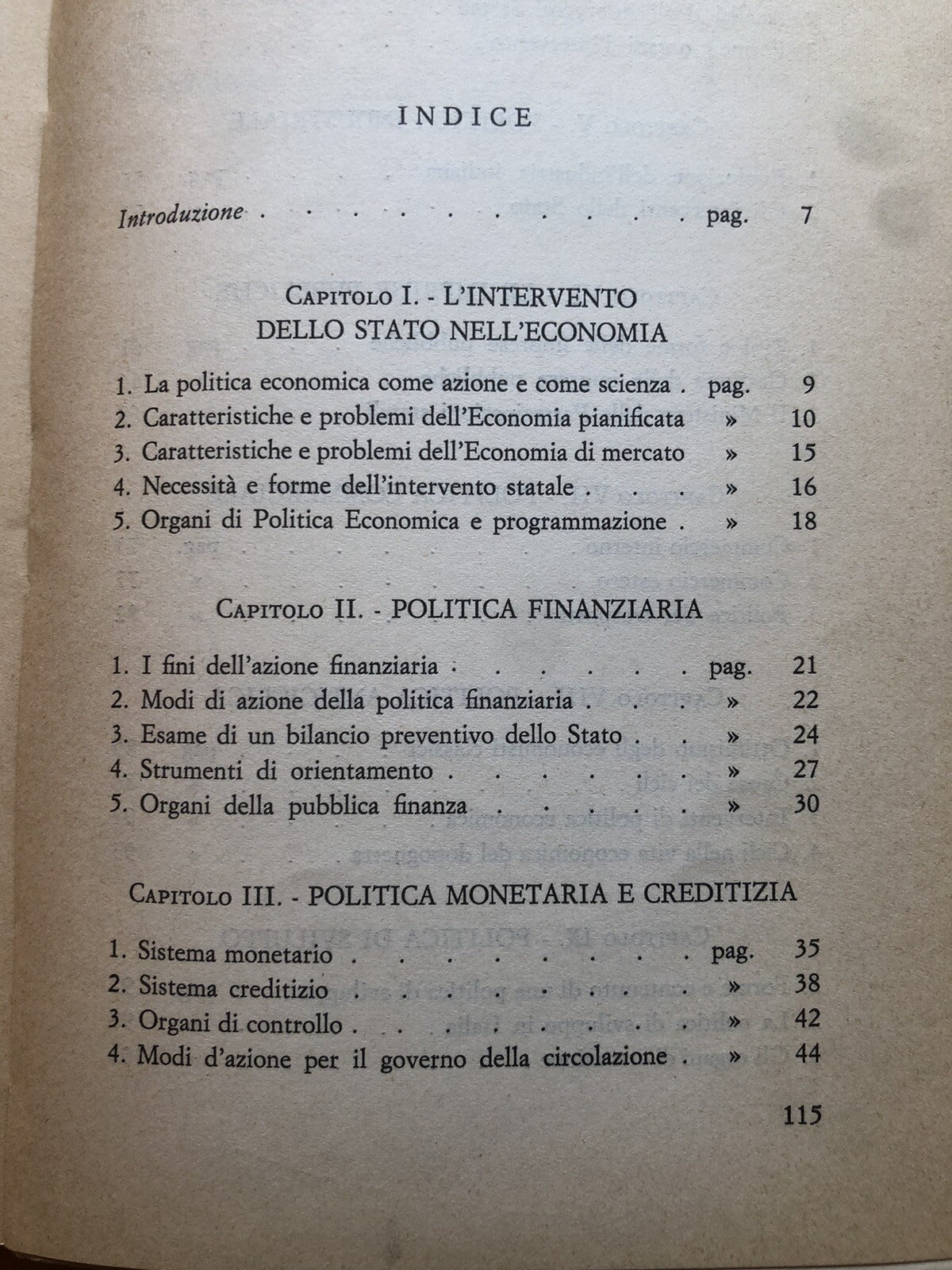 Gli organi dello Stato - E. Anceschi, la politica economica nella vita scoiale