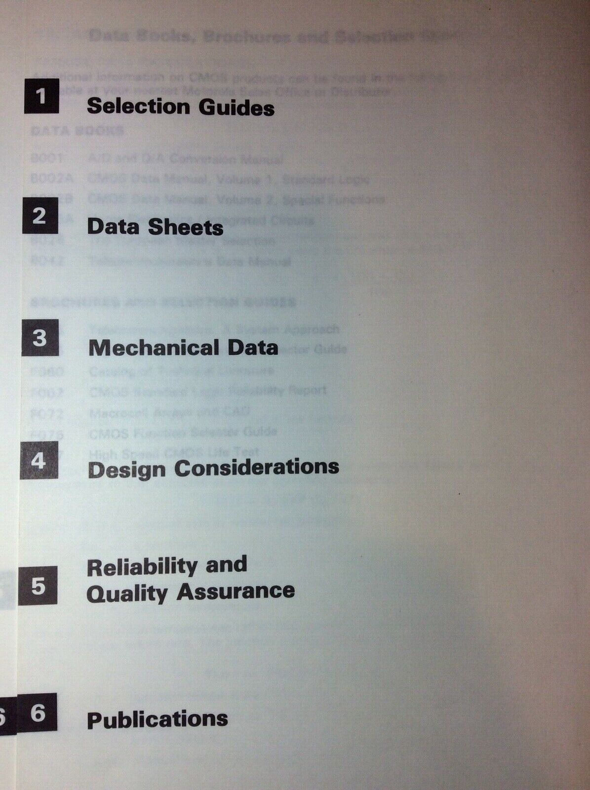 CMOS DATA MANUAL VOLUME 3 HIG SPEED CMOS MOTOROLA  1983