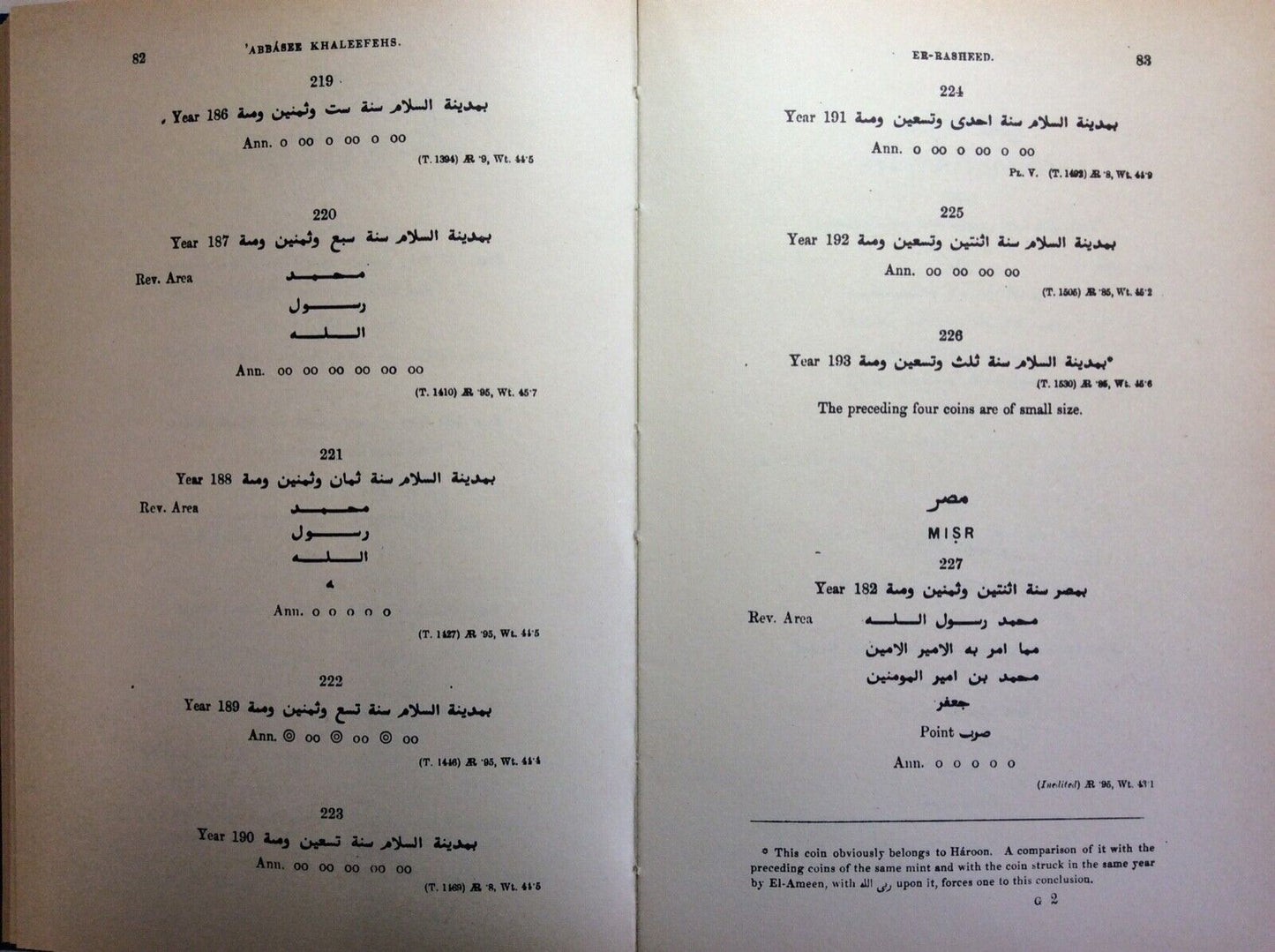 CATALOGUE ORIENTAL COINS BRITISH MUSEUM, COINS OF EASTERN KHALEEFEHS, POOLE LANE