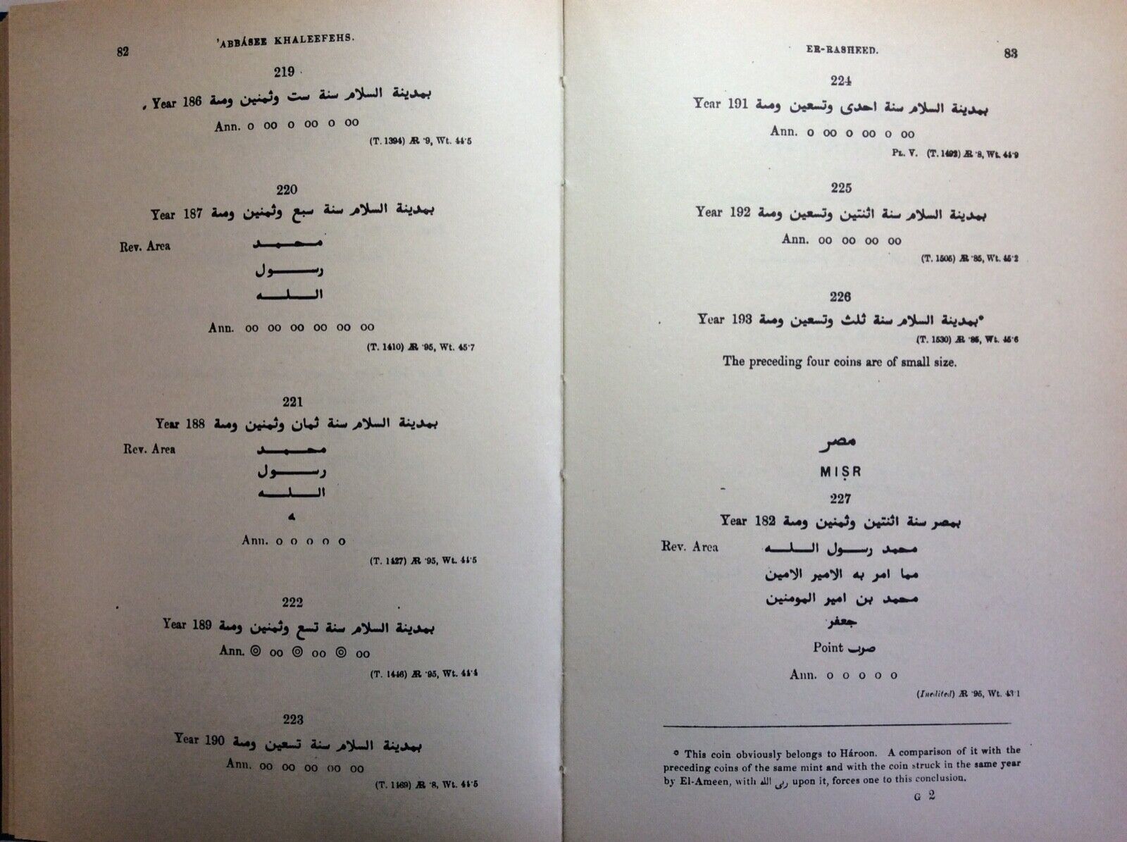 CATALOGUE ORIENTAL COINS BRITISH MUSEUM, COINS OF EASTERN KHALEEFEHS, POOLE LANE