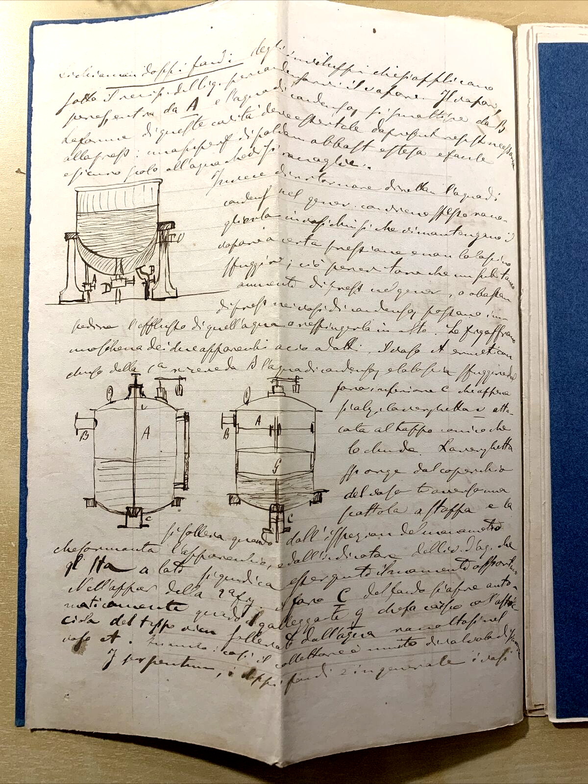 FISICA TECNOLOGICA Vecchio manoscritto Università di Pavia, 1878 appunti lezioni