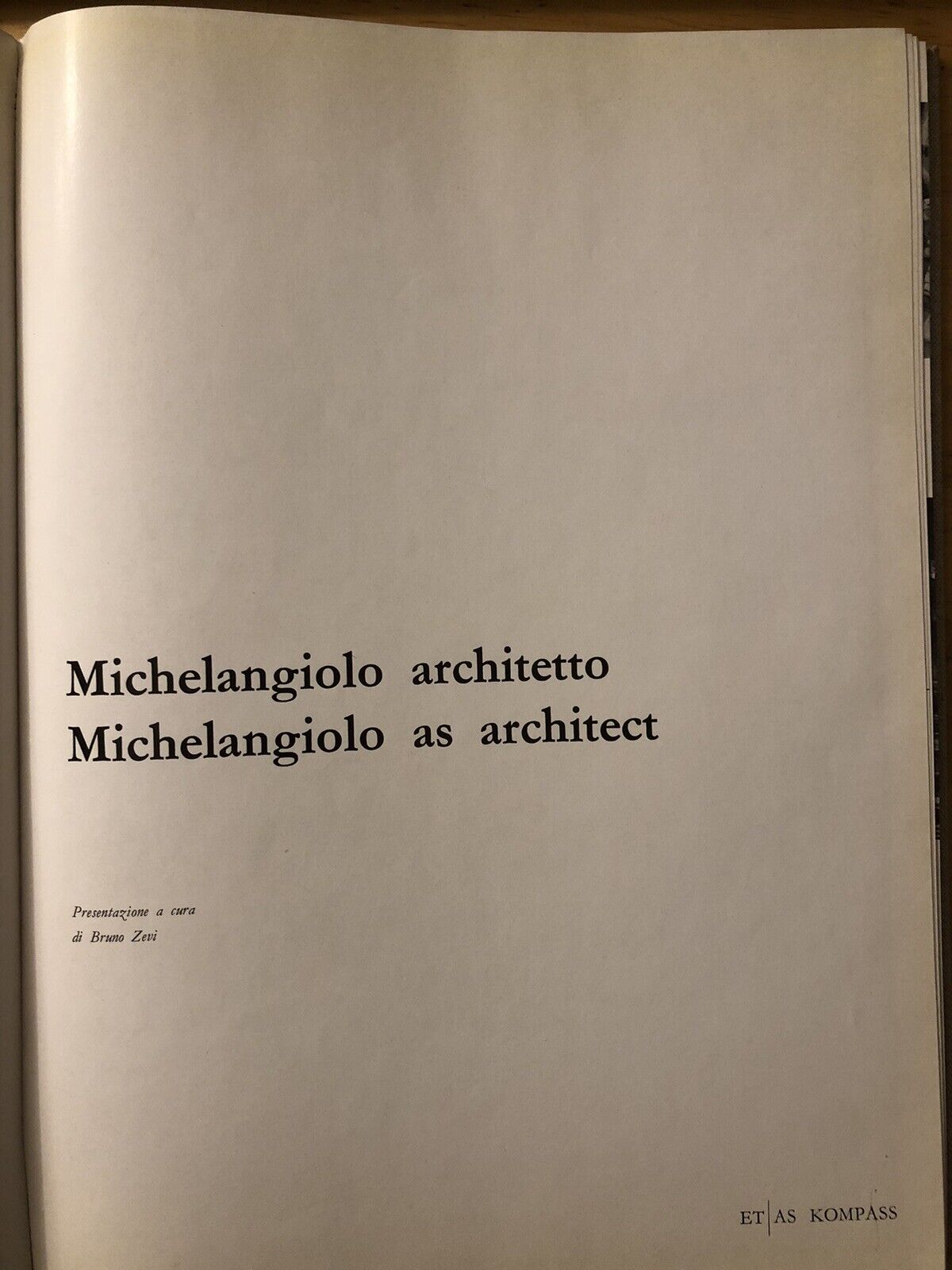 Michelangiolo architetto Etas