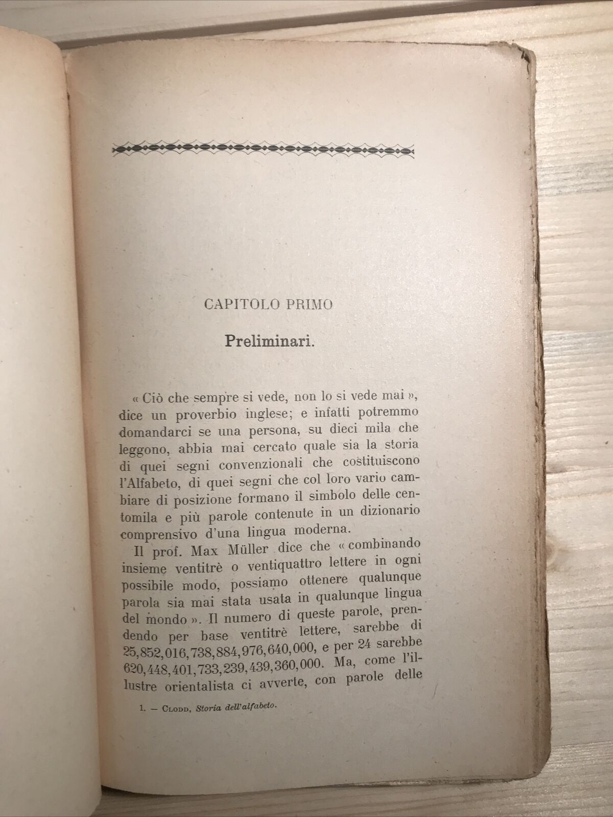 STORIA DELL'ALFABETO - Edward Clodd, Fratelli Bocca 1924 #