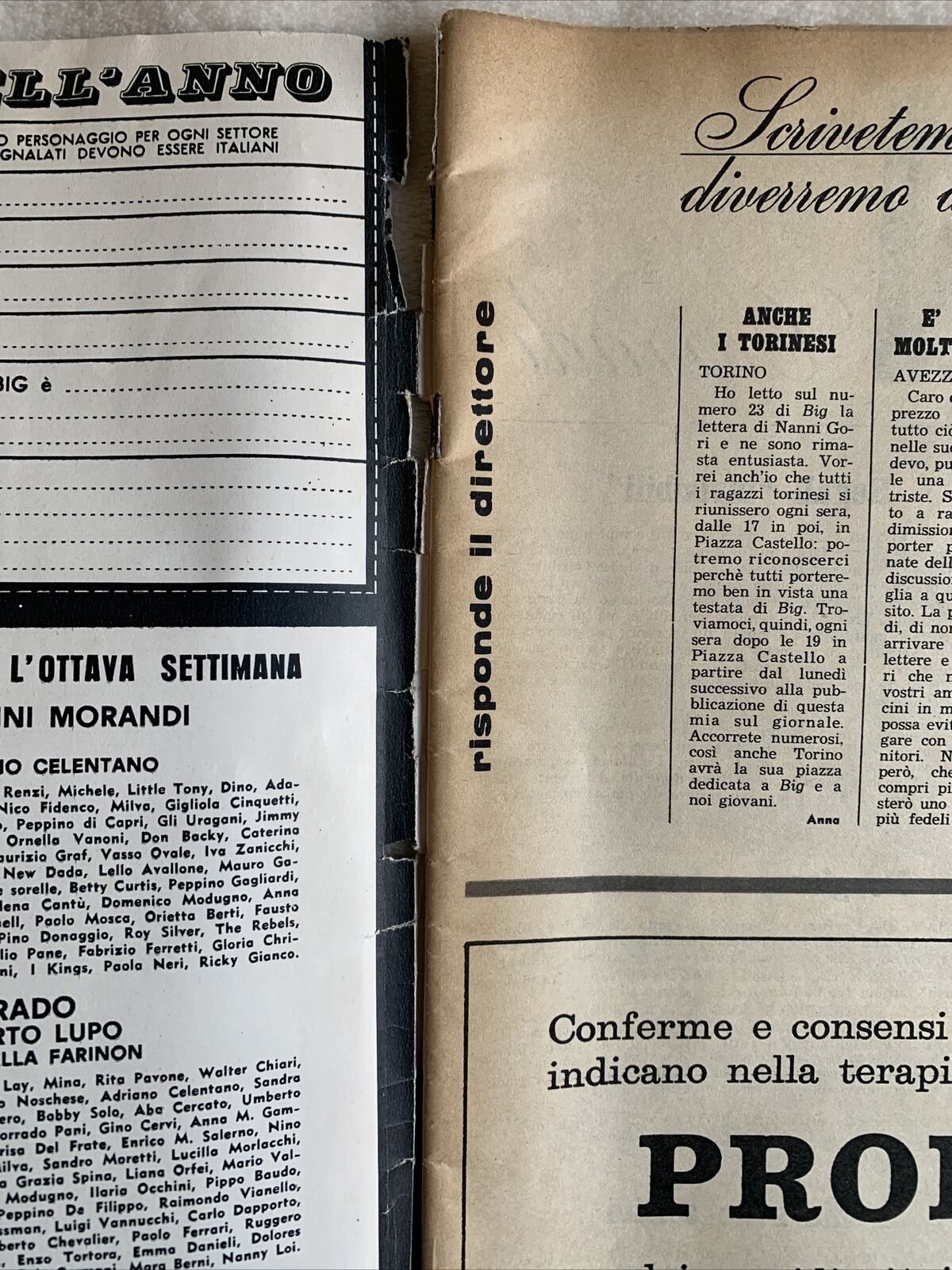 BIG N. 25 il settimanale giovane BEATLES IN 48 FOTOGRAMMI 1965 #