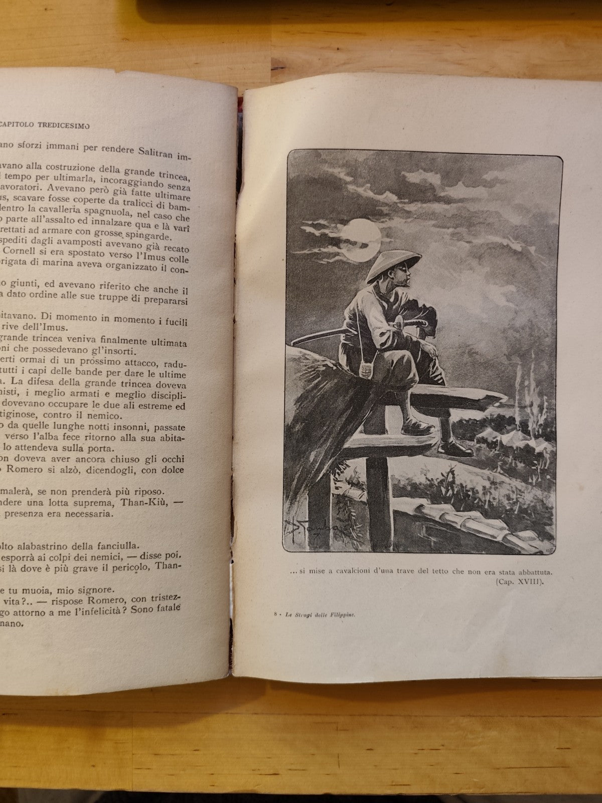 Le stragi delle Filippine - Emilio Salgari 1923 Vallardi, Illustrato da G. Gamba