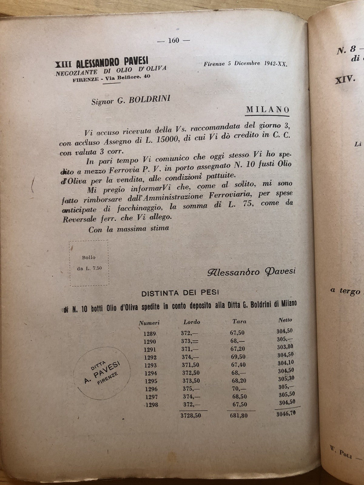 Manuale di contabilità per l'autodidatta - Walter Poli, Ed. Giulio Vannini 1942