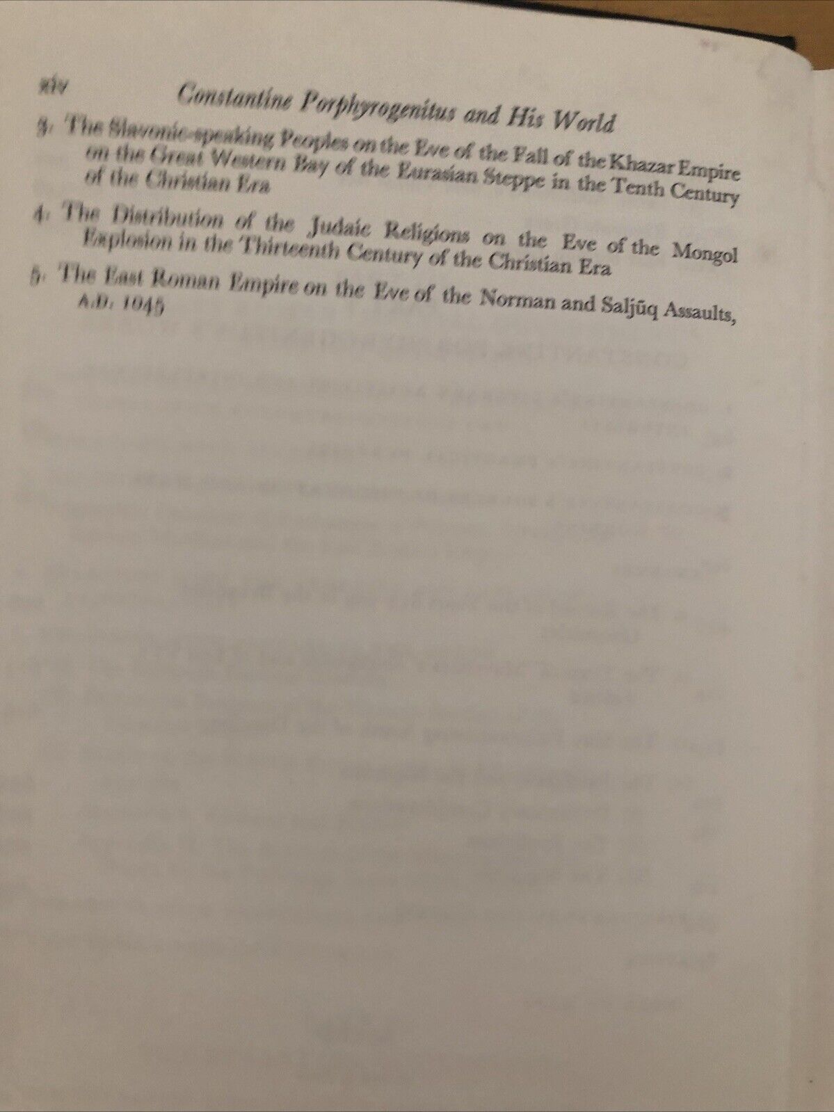 CONSTANTINE PORPHYROGENITUS AND HIS WORLD - ARNOLD TOYNBEE, OXFORD UNIVERSITY