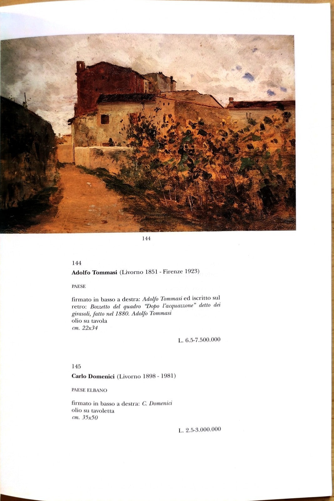 Sotheby's Dipinti e Disegni del sec. XIX - 3 dicembre 1991 Milano