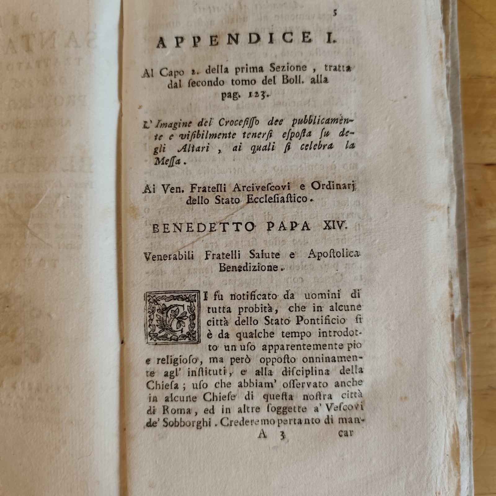 Della Santa Messa trattato istruttivo Prospero Lambertini 1786 Benedetto XIV