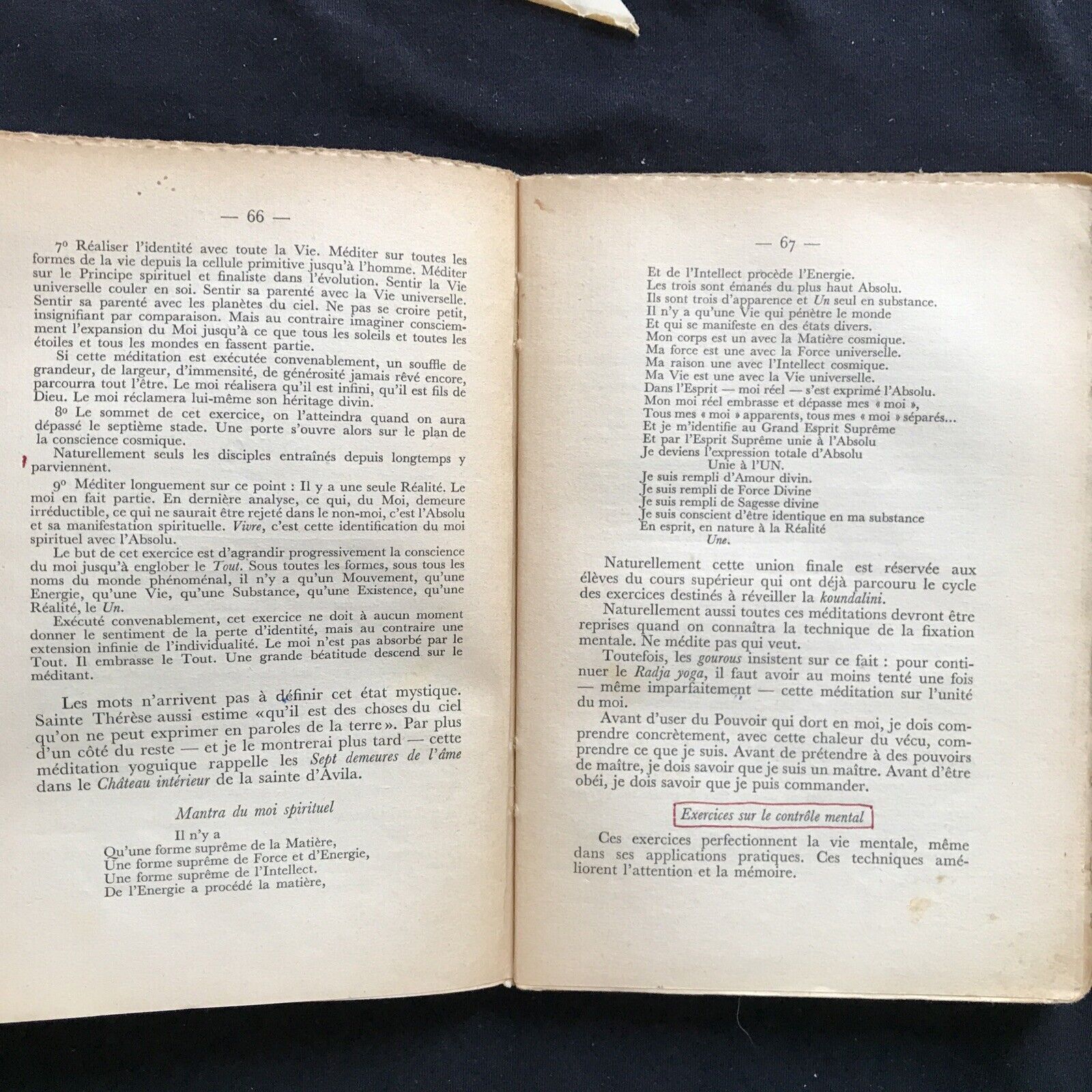 YOGAS ET PSYCHANALYSE, Maryse Choisy, action et pensée, ed. du Mont Blanc 1949