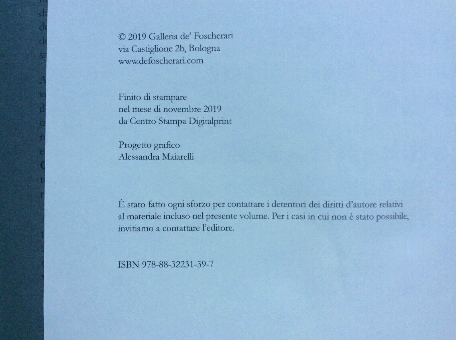 IL NOTIZIARIO DELLA GALLERIA DE’FOSCHERARI 1965-1989, a cura di VITTORIO BOARINI
