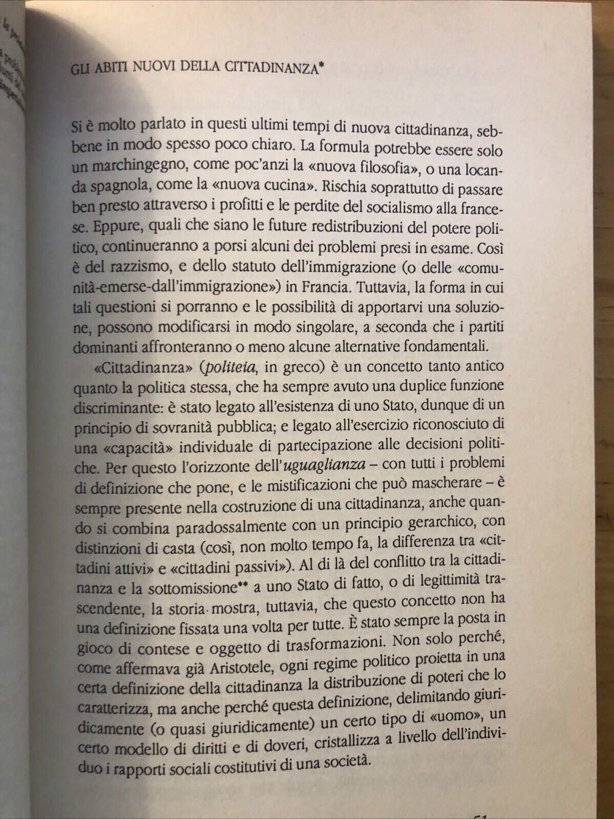 Le frontiere della democrazia Etienne Balibar, Manifestolibri 1993