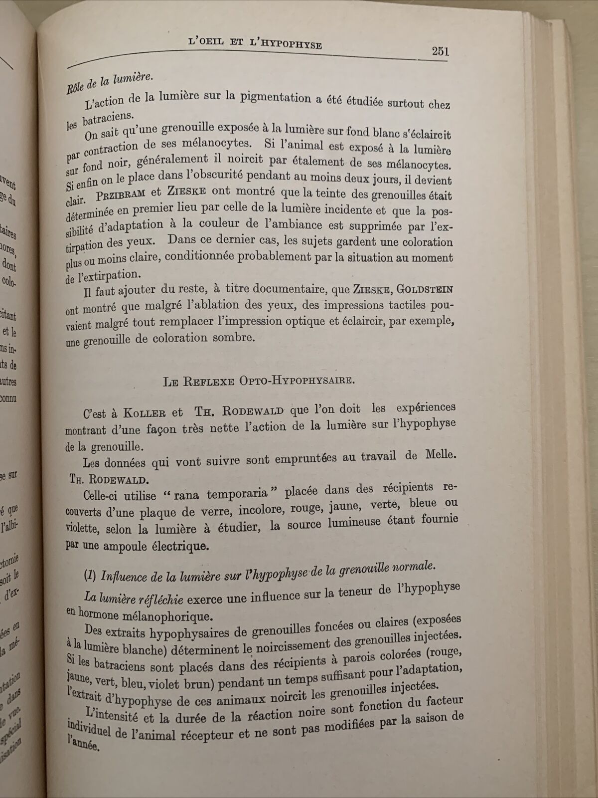 L'ENDOCRINOLOGIE ET L'OEIL. Snapper, Szily, Imre, Lo Cascio, Drouet. 1938 #