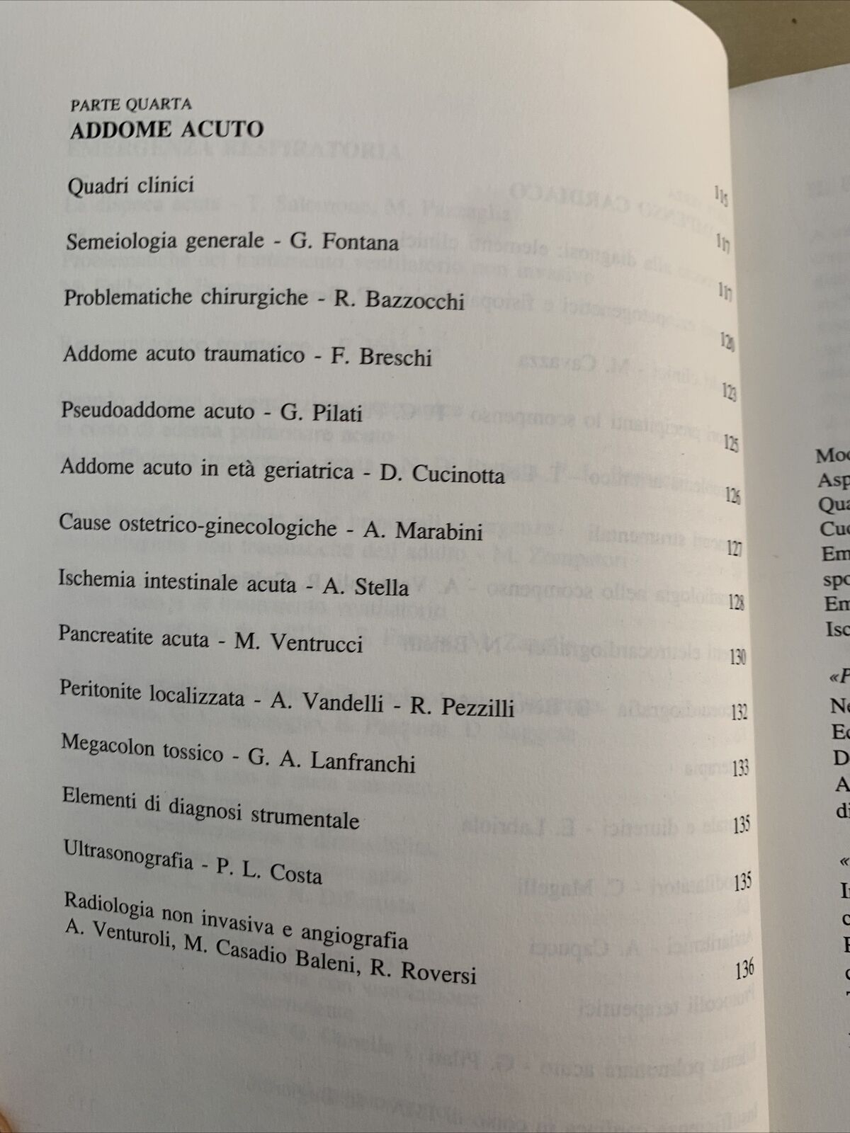 ARGOMENTI DI MEDICINA D'URGENZA - DiBattista, Lenzi, Vandelli, Fontana 1990 #
