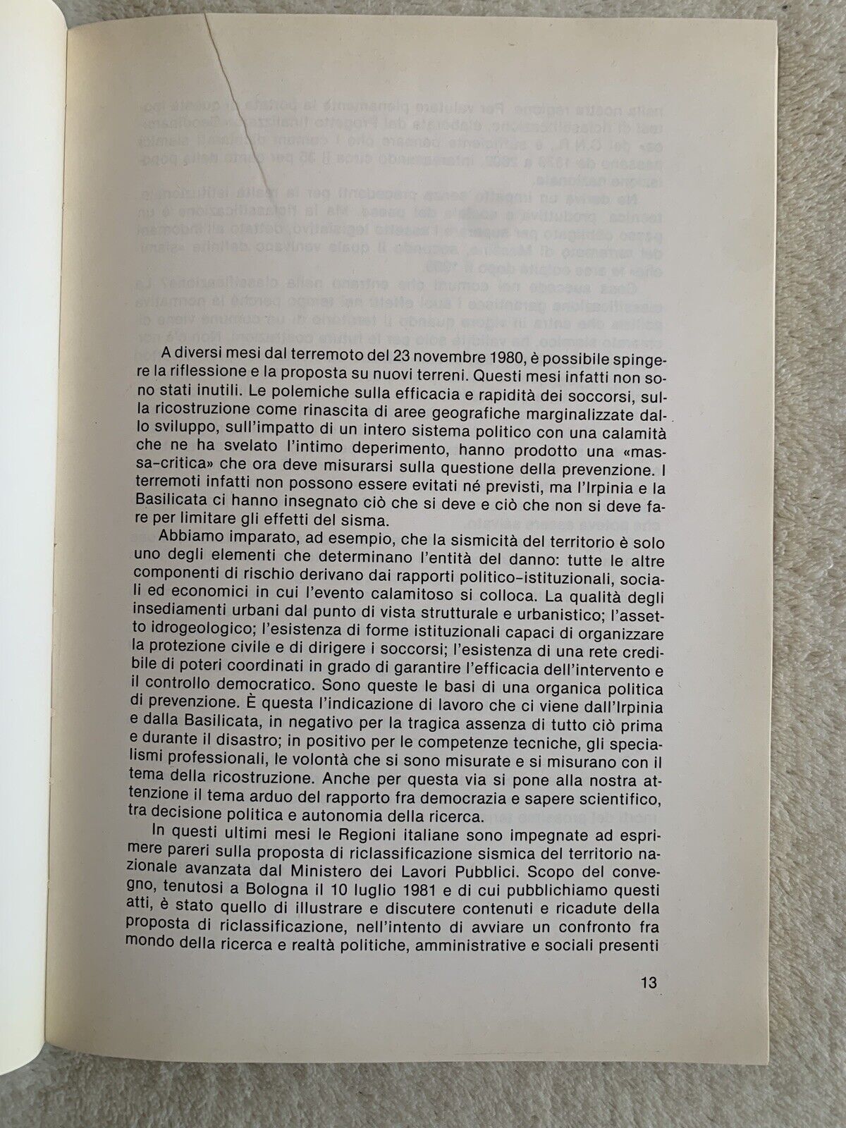 Zone sismiche e sismicità in Emilia-Romagna strategia difesa dai terremoti 1981