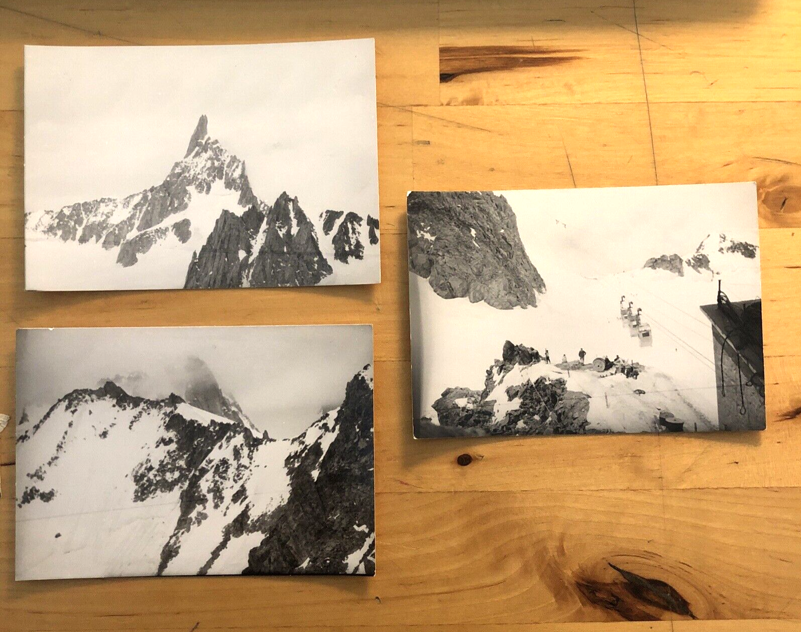 Fotografie GRUPPO DEL MONTE BIANCO - Helbronner, Dente del Gigante anni '50