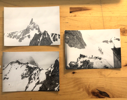 Fotografie GRUPPO DEL MONTE BIANCO - Helbronner, Dente del Gigante anni '50