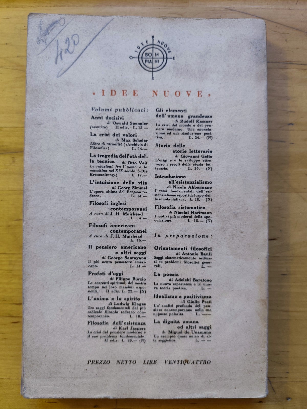 L'Io e il mondo, Nicola Berdiaeff - Bompiani 1942, 5 meditazioni sull'esistenza