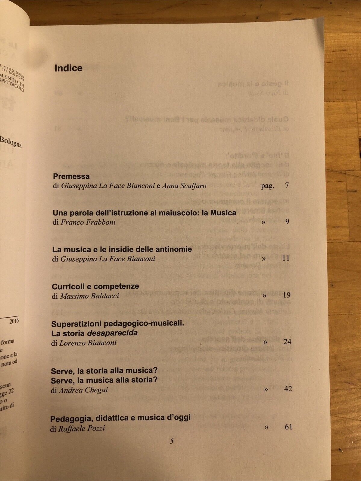 La musica tra conoscere e fare - Giuseppina La Face Bianconi. Franco Angeli 2011