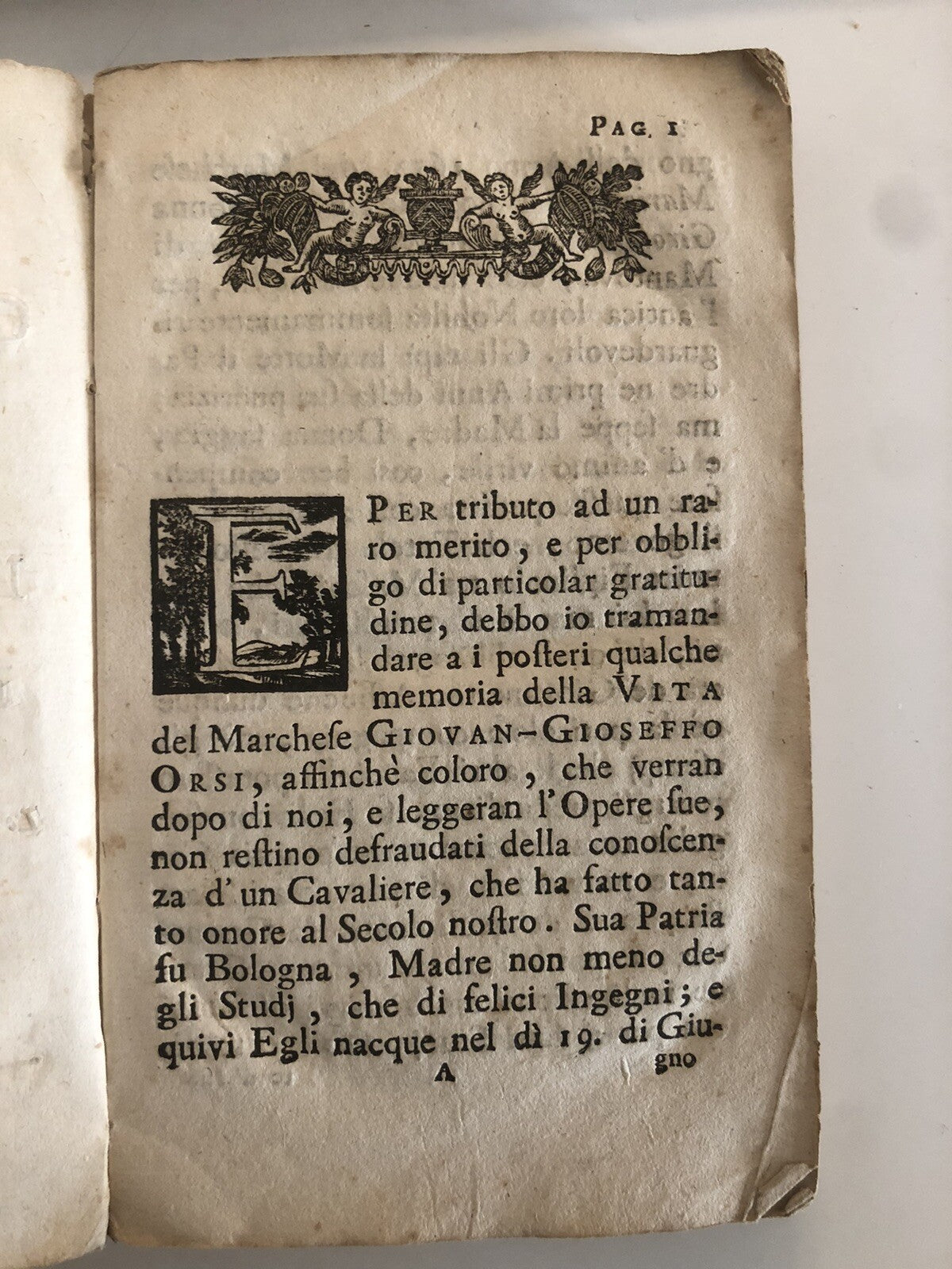 Memorie intorno alla vita del marchese Giovan Gioseffo Orsi bolognese 1735